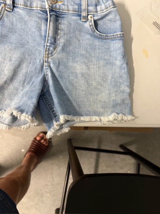 Cat & Jack Other - Light Wash Denim Fray Hem girls Shorts large 10–12 cat and jack nwot